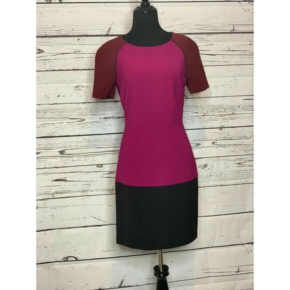 Jonathan Simkhai Purple Black Color Block Cocktail Dress 2 - Picture 13 of 16